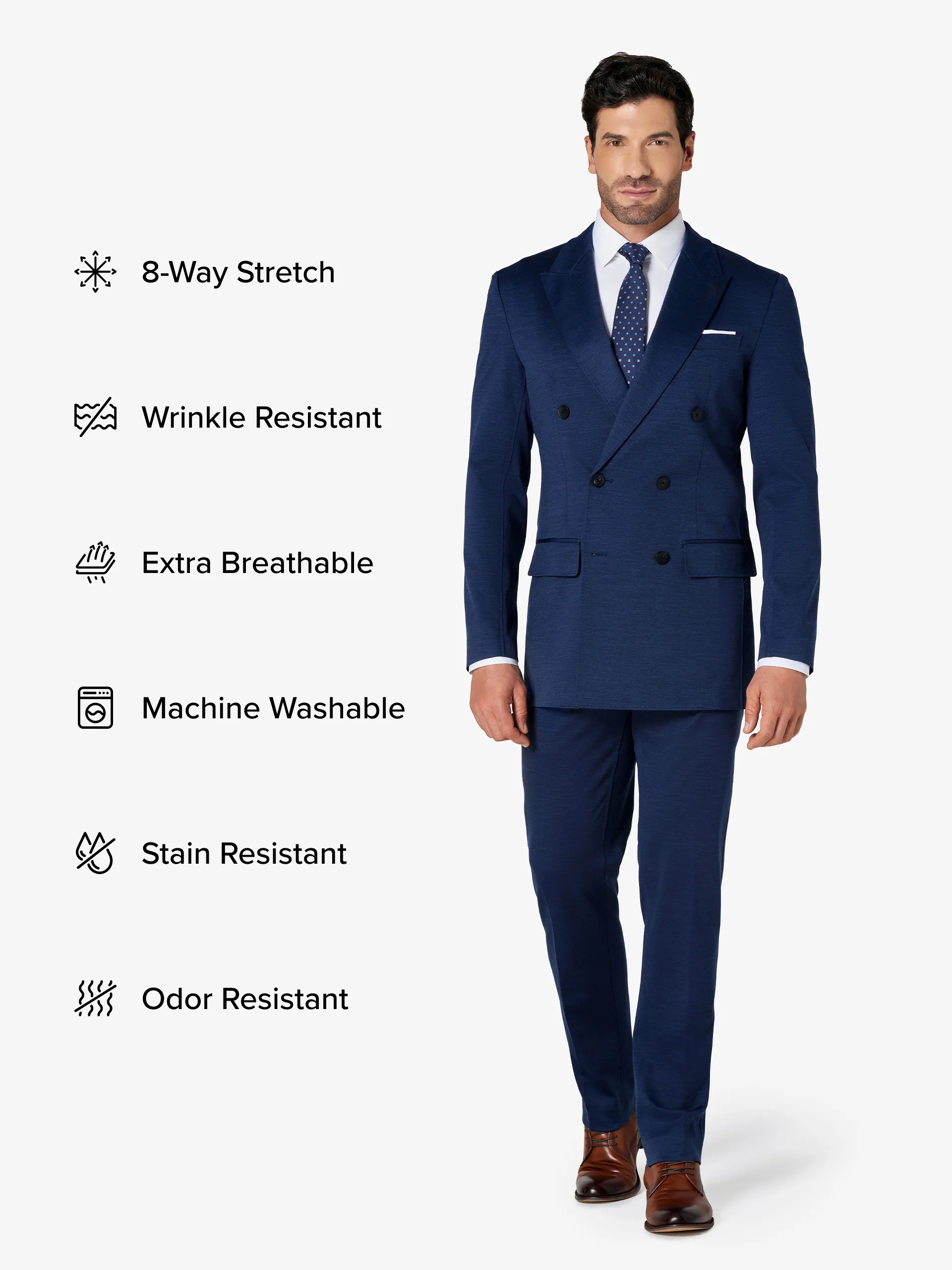 xSuit 5.0 Double-Breasted - Mid-Blue - Image 2