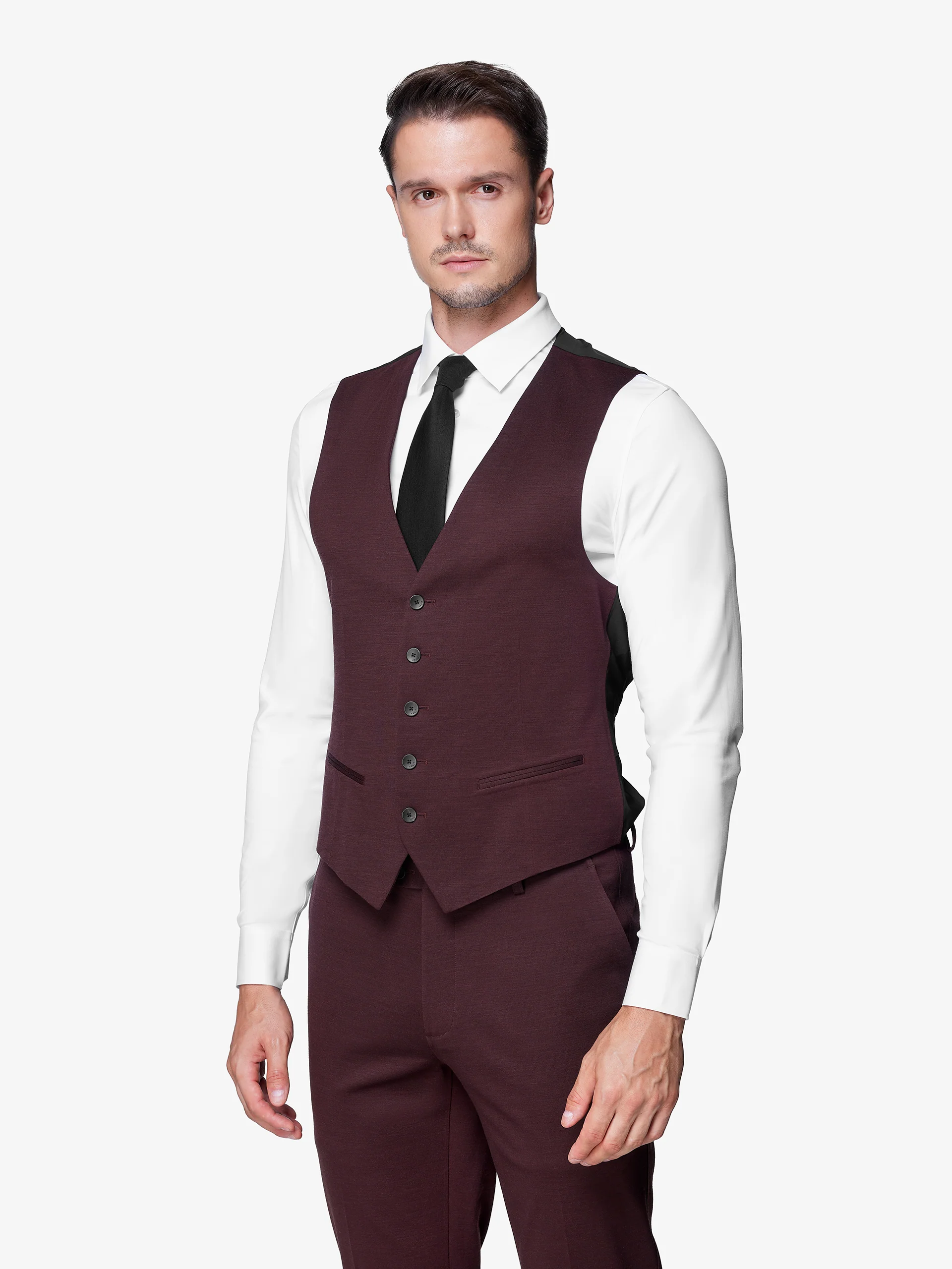 xSuit 5.0 Three-Piece - Burgundy - Image 3