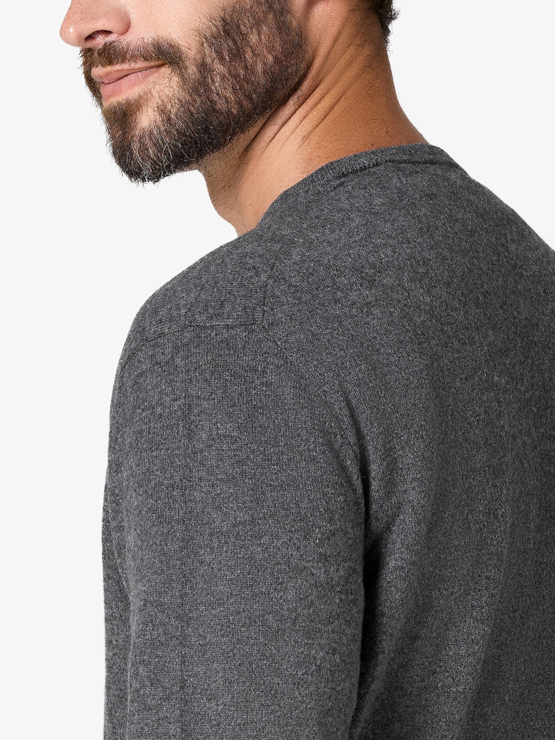 xSweater Cashmere Crewneck - Mid-Grey - Image 4