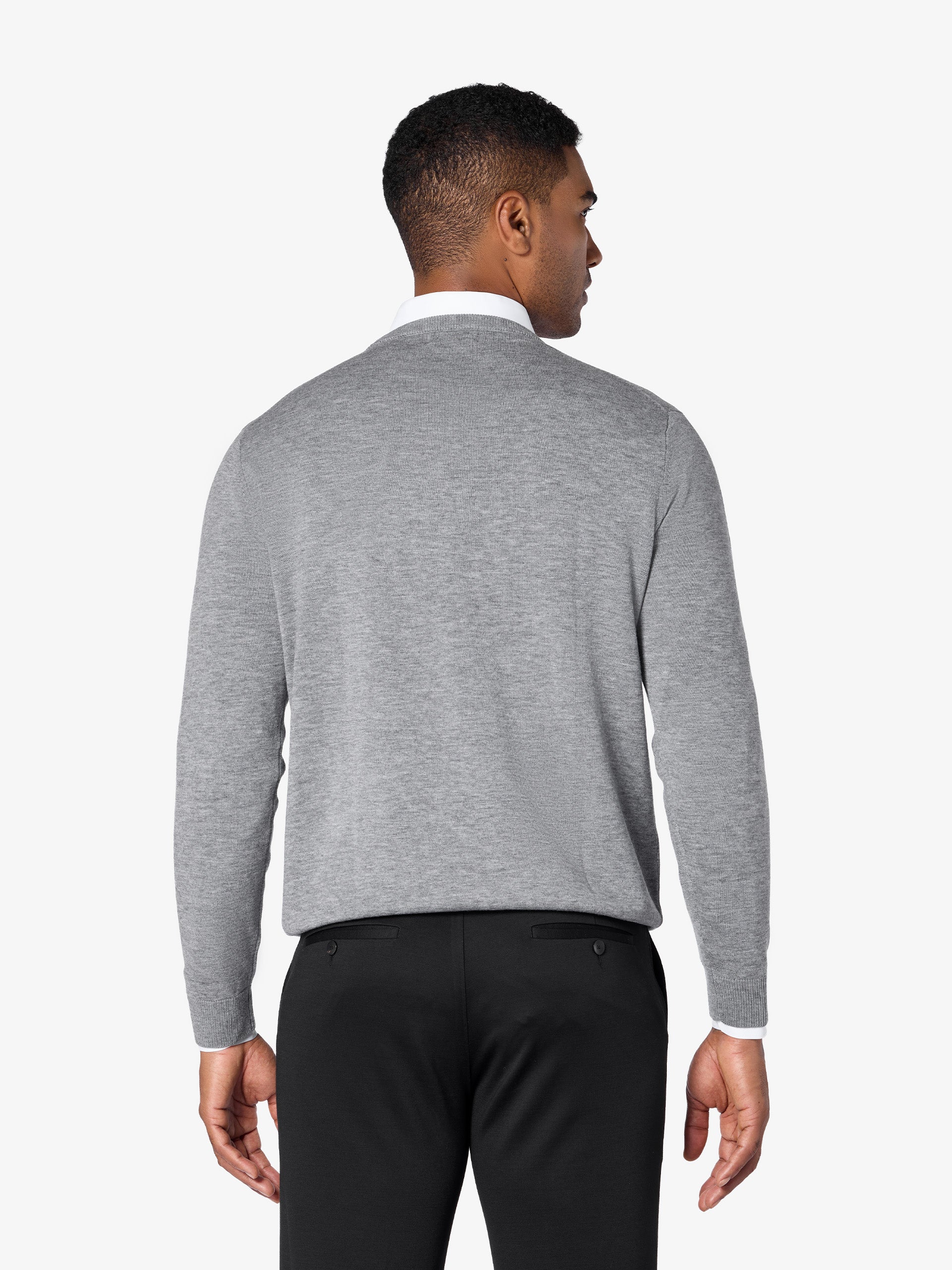 xSweater Merino Crewneck Midweight - Light Grey - Image 5