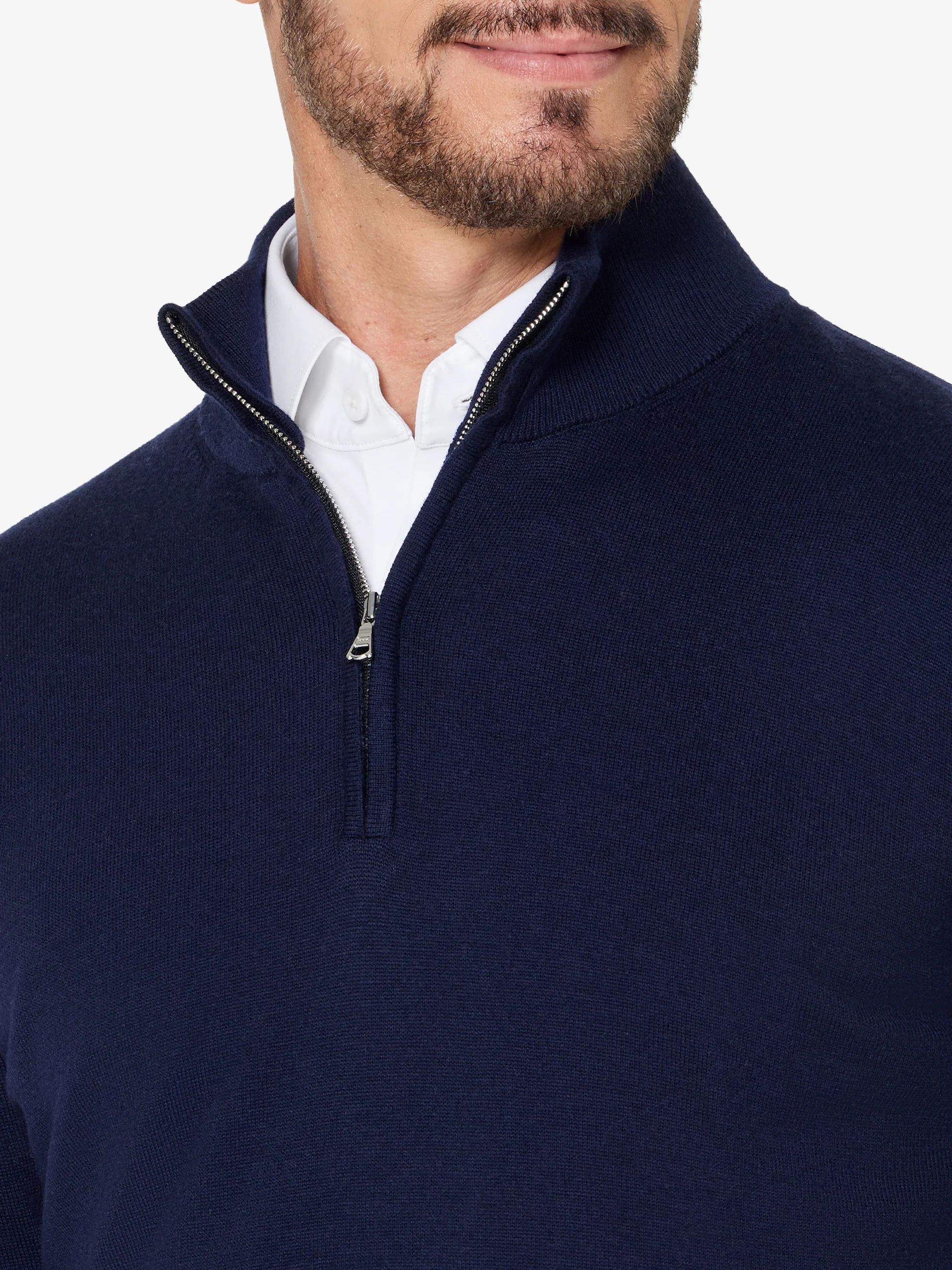 xSweater Merino Half-Zip Midweight - Navy - Image 3